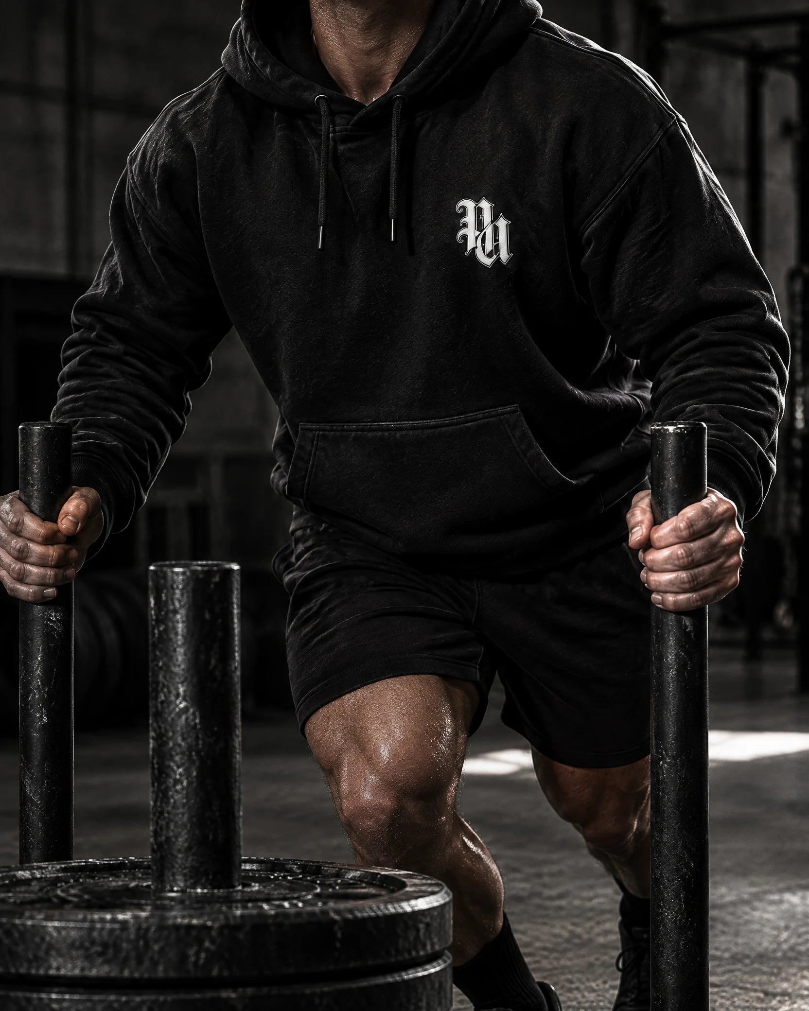 Heavy Hoodie — Monogram in use