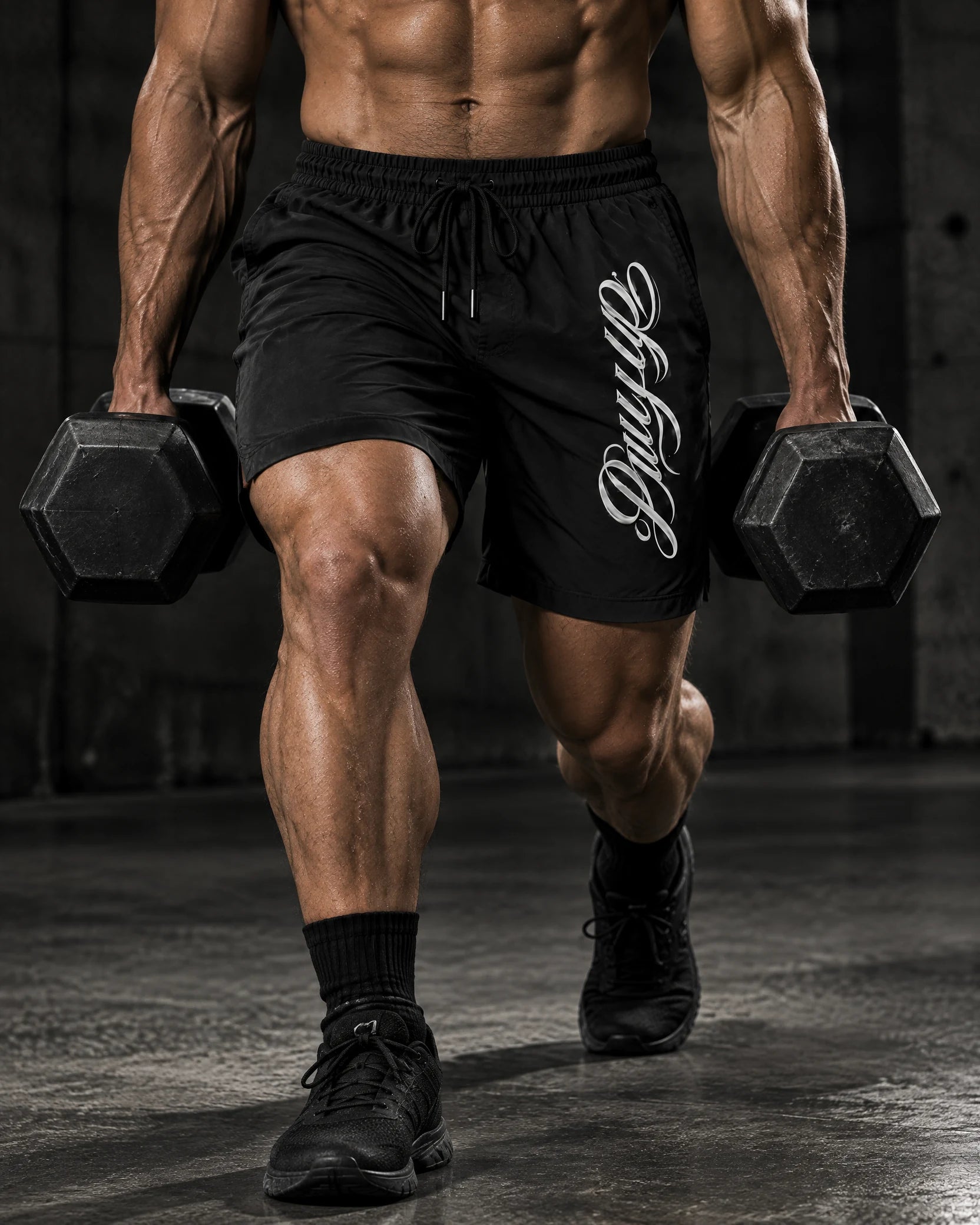 Training Shorts in use